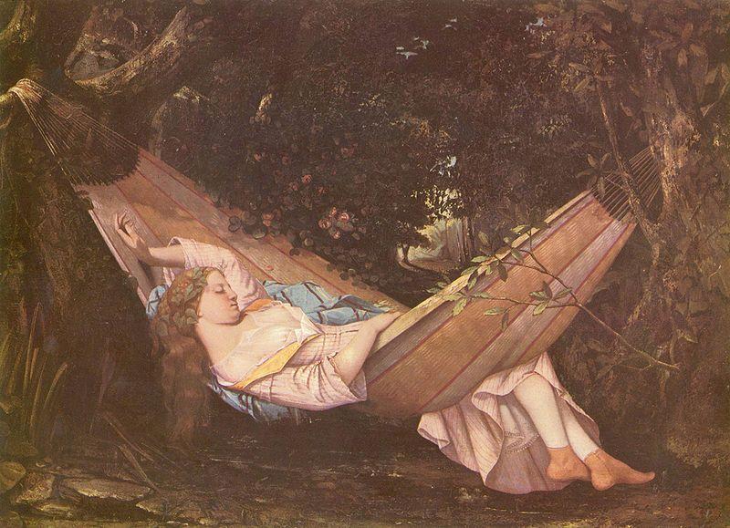 Gustave Courbet hammock oil painting picture